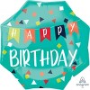 Anagram 5pc Pre-Inflated Helium 'Happy Birthday' Balloon Bouquet Red/Blue - 2 of 4