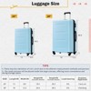 FonTOI 20inch&28inch Luggage Set with Bags, Expandable Luggages with Spinner Wheels, Blue, 12.2"*26.4"*18" - 3 of 4