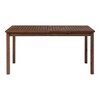 PAGED Contemporary Wood Outdoor Table Rectangle Patio Dining Table with Rot-resistant Build for Patio, Poolside, Courtyard - 2 of 4