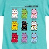 Girls' - Instant Message - Lucky Cat Fitted Short Sleeve Graphic T-Shirt - 2 of 4