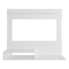 Vynxaria FM FURNITURE Irmo Wall-Mounted Entertainment Center with Shelves. White - 4 of 4