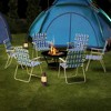 Tangkula 4pcs Folding Beach Chair Camping Lawn Webbing Chair Lightweight 1 Position Blue - 3 of 4