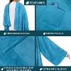 PAVILIA Fleece Wearable Blanket with Sleeves, Warm Cozy Soft Functional Lightweight Sleeved Throw Adults Men Women - 3 of 4