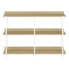 FONTOI 3-Tier Side Table, Console Table with 2 Storage Shelves for Living Room, Bedroom, Narrow Space, Entryway, Natural, 12"*34"*47.25" - 4 of 4