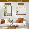ChicFurnit Decorative Wall Mirror Wavy Design Solid Wood Frame for Home Entryway, Brown, 43.2"*32.7"*1.7" - 4 of 4