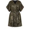 Women's Plus Size Frida Sparkle Dress - gold | CITY CHIC - 4 of 4