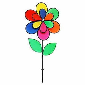 Gardener's Select Petal Pin Wheel with 2 Leaves, 18 x 28, Multicolored - 1 of 1