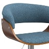 Sapphtopaz Adjustable Bar Stools with Bentwood Backrest, Modern High Chair with Footrest, Counter Height Bar Stools for Kitchen Island - 3 of 4