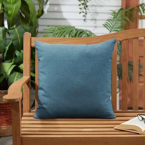 Blue sunbrella hot sale pillows