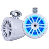 Memphis Audio LED Tower Speaker Bundle with 4 (2 pairs) MXA82TW White Finish 8" Compression Speakers with Swivel Mounting Clamps and LED Remote - 2 of 4