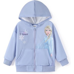 Disney Frozen Kids Girls Zip Up  Overcoats - 1 of 4