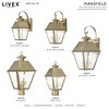 Livex Lighting Mansfield 2 - Light Wall Light in  Antique Brass - 4 of 4
