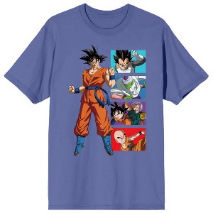 Dragon Ball Super Goku Character Panels Men's Black T-shirt - 1 of 3