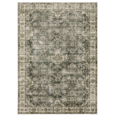 Oriental Weavers Malibu MAL04 Green / Beige Indoor Area Rug - 2' x 3'