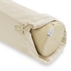 Saloniture 30" x 6" Flannel Pillow Case Cover for Massage Table Bolsters with Drawstring Closure - 2 of 4