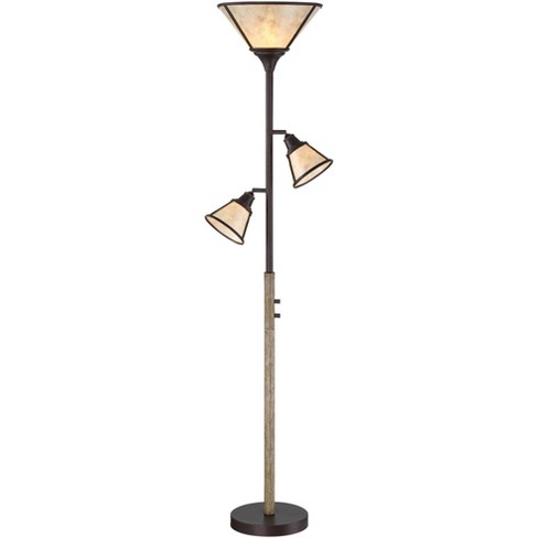 Farmhouse torchiere deals floor lamp