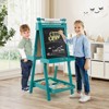 Safstar Foldable Easel for Kids 3-in-1 Double-sided Art Easel with Chalkboard Gray - 3 of 4