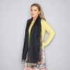 Anna-Kaci Women's Lightweight Sheer Scarf with Subtle Metallic Thread Detail Elegant Long Wrap Accessory - 4 of 4