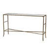 Antique Gold Mirrored Top Console Table, Elegant Entryway & Hallway Sofa Table - 4 of 4