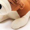 INFURNIC Baby and Toddler Learning Toys Ultra Soft Handmade Puppy Plush for Sensory Skill Development, Apricot Brown, 11"*8.5"*1" - 4 of 4