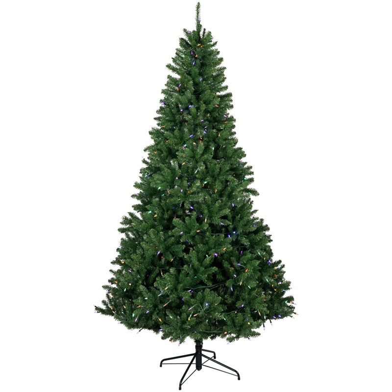 Northlight 7.5' Pre-Lit Manchester Pine Instant Connect Artificial Christmas Tree, Dual LED Lights, 3 of 11