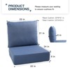 Buenhomino Outdoor Deep Seat Cushion Set 24 x 22 x 6 Inch - 2 Set - 4 of 4