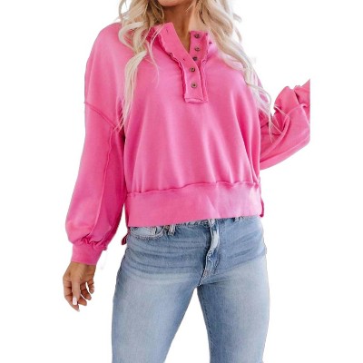 Women's Macie Henley Sweatshirt - Liam & Company