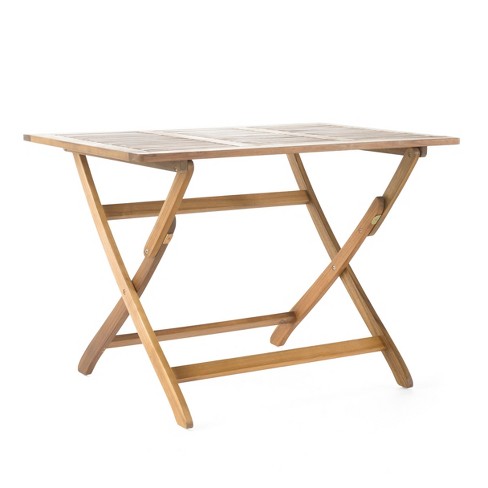 Fitzhugh folding deals wooden dining table