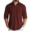 COOFANDY Men's Wrinkle Free Shirt Casual Button Down Long Sleeve Dress Shirts - 2 of 4
