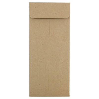 JAM Paper #10 Policy Business Envelopes 4.125 x 9.5 Brown Kraft Paper Bag 3965615