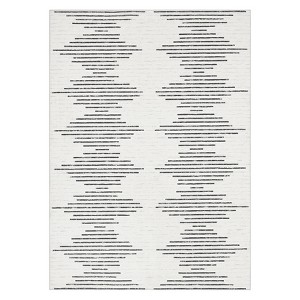 Modern Geometric Living Room Area Rugs with Stripped Lines, Indoor Contemporary Non Slip Floor Carpet for Bedroom - 1 of 4