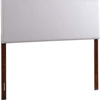 Glory Furniture Nova Faux Leather Upholstered Queen Headboard in Light Gray