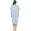 Casual Nights Women's Snap-front House Dress Short Sleeve Woven Duster Housecoat Lounger Sleep Dress - 4 of 4