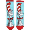 Dr. Seuss Socks Kids Cat In The Hat and Fish Crew Socks 2 Pair - 4 of 4