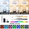HUMHOLD 20 Inch Smart Modern Ceiling Fan with Lights and Remote/APP/Voice Control - 3 of 4