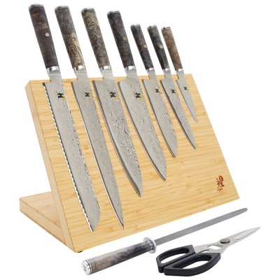Miyabi Black 5000MCD67 10-pc set, light brown Knife Block : Target
