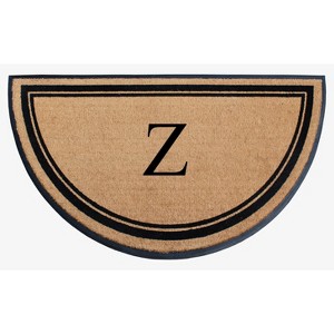 A1HC Natural Coir & Rubber Hand Flocked Large Monogrammed Door Mat 36" X 72" Thick Durable Doormats - 1 of 4