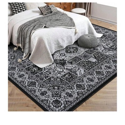 Garvee Washable  Area Rug For Living Room, Large Dining Room Rug Floor Carpet, Non-Shedding Vintage Rugs, Low Pile Non-Slip Rug