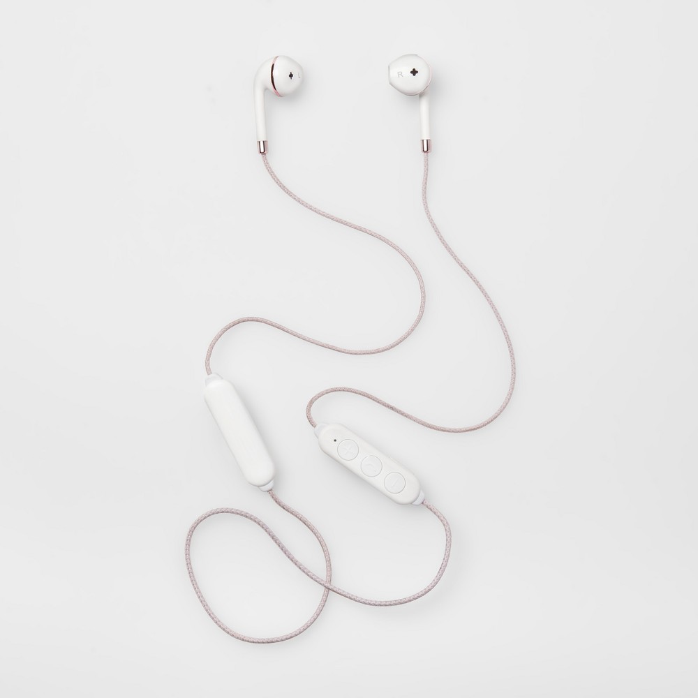 heyday Wireless In-Ear Headphones - White/Rose Gold
