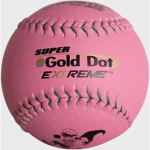 Worth Pink Pro Comp Super Gold Dot 12" Slowpitch ISA Softballs DZ - 1 of 2