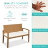 Best Choice Products 2-Person Outdoor Wicker Bench Garden Patio Porch Furniture w/ 700lb Capacity, Cushion - 3 of 4