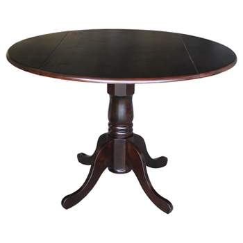 42" Mason Round Dual Drop Leaf Dining Table - International Concepts
