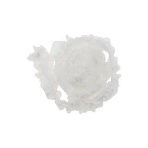 Unique Bargains Ribbon Double-Layer Tweed Crinkle with Elastic Lace Snow Yarn Polyester 35.83"x1.57" 1 Pc - 1 of 3