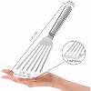 ATTOP Fish Spatulas Stainless Steel, Kitchen Metal Spatulas with Flexible Thin Slotted Angled Blade, Silver - 3 of 4