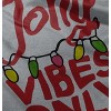 Christmas Lights Jolly Vibes Only Toddler Baby Graphic T Shirt Brisco Brands - 4 of 4
