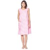 Casual Nights Women's Zipper Front House Dress Sleeveless Seersucker Housecoat Duster Lounger - 2 of 4