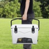 Heavy Duty Portable Ice Cooler - Insulated Camping Cooler with Cup Holder, Fish Ruler & Bottle Openers for Beach, Boat & Picnics - 2 of 4