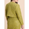 ELOQUII Sequin Tweed Jacket - 3 of 4