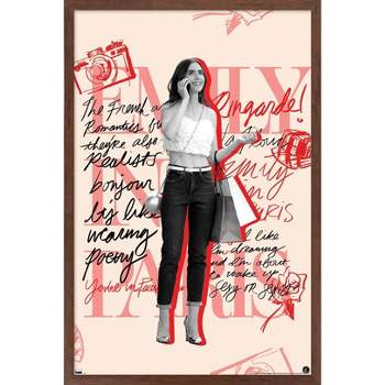 Trends International Emily In Paris - Scribble Framed Wall Poster Prints