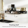 WOWLIVE 60" Floating TV Stand with Electrical Outlets, Media Center - 3 of 4